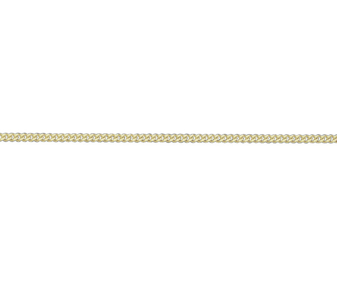 9ct Yellow Gold Filed Curb Chain Link 18" Necklace