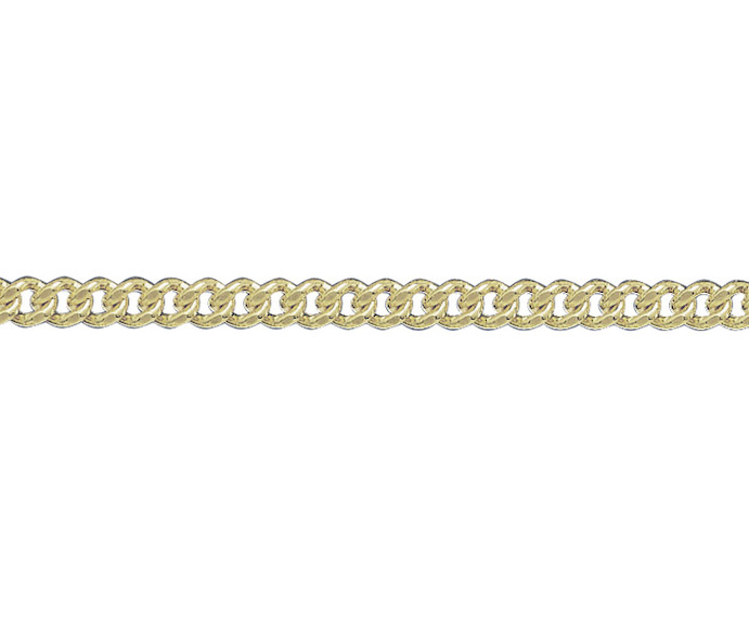 9ct Yellow Gold Filed Curb Link Bracelet