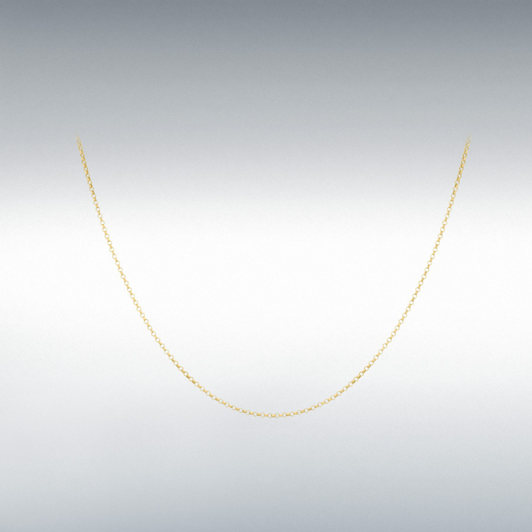 9ct Yellow Gold Round Belcher Chain Link 20" Necklace