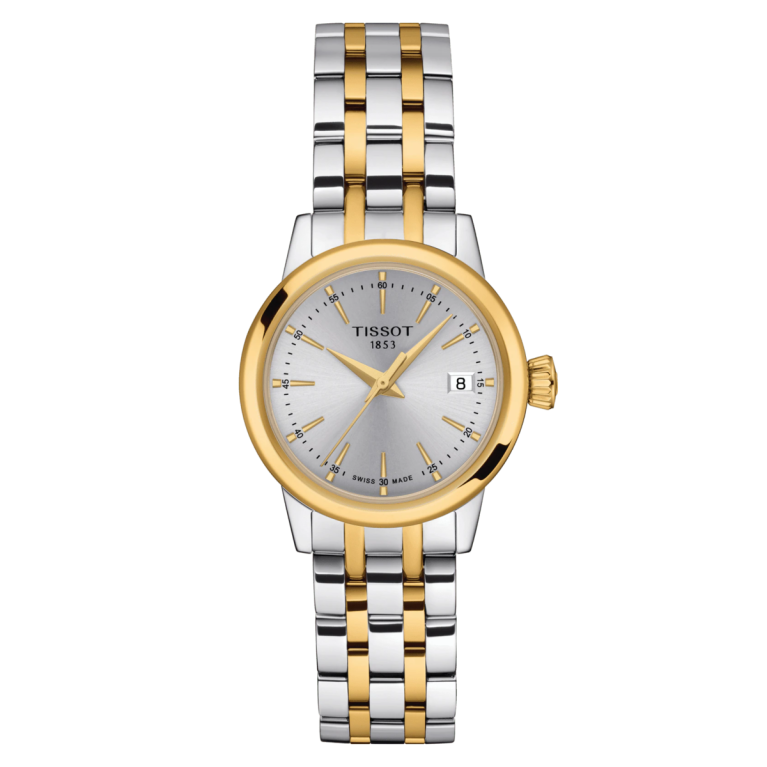 Tissot Classic Dream Silver Dial Two Tone Womens Quartz Watch T1292102203100