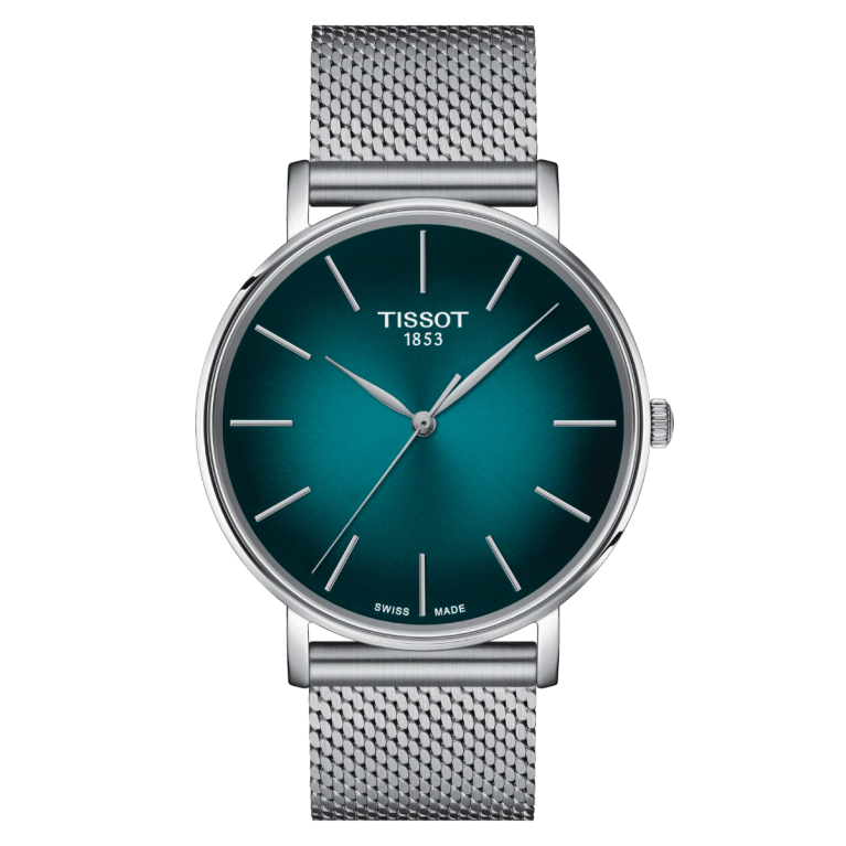 Tissot Everytime Gent Green-Black Dial Stainless Steel Mens Quartz Watch T1434101109100