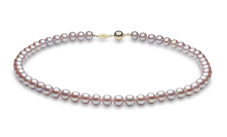 YOKO London 7mm Pink Cultured Freshwater Pearl 18" Necklace
