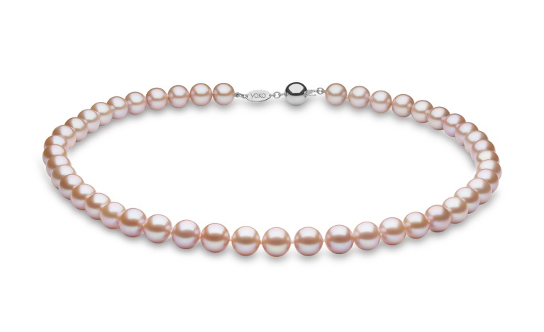 YOKO London 8mm Pink Cultured Freshwater Pearl 18" Necklace