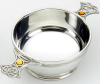 Traditional Pewter Celtic Design Quaich - Resin Set Handles (4" bowl) Thumbnail