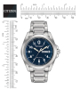 Citizen Eco-Drive Blue Dial Stainless Steel Day-Date Mens Watch AW0050-58L Thumbnail