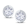 18ct White Gold 2 Claw Cup Setting 0.40ct Diamond Stud Earrings Thumbnail