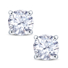 18ct White Gold 4 Claw Set 1.00ct Diamond Stud Earrings Thumbnail
