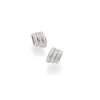 FOPE Flex'it Prima 18ct White Gold & Diamond Stud Earrings OR744PAVE Thumbnail