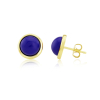9ct Yellow Gold Lapis Lazuli Set Stud Earrings Thumbnail