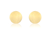 9ct Gold Flat Round Stud Earrings Thumbnail