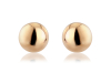 9ct Rose Gold Classic Ball Stud Earrings (10mm) Thumbnail