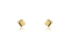 9ct Gold Small Cube Stud Earrings Thumbnail