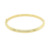 9ct Gold Oval Curved Hinged Bangle Thumbnail