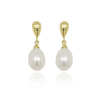 9ct Gold Pear-shaped Pearl Set Drop Earrings Thumbnail