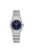 Omega Constellation Diamond Set Blue Dial Stainless Steel Womens Quartz Watch 25mm 13110256053001 Thumbnail