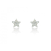 9ct Gold Pavé Set Diamond Star Stud Earrings Thumbnail