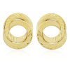 9ct Yellow Gold Interlinked Circle Stud Earrings Thumbnail