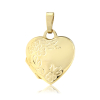 9ct Gold Heart Shaped Locket Pendant Necklace  Thumbnail