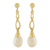 9ct Gold Cultured Freshwater Pearl Set Drop Earrings Thumbnail