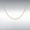 9ct Yellow Gold Square Spiga Link Chain 18" Necklace Thumbnail