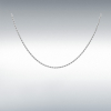 9ct White Gold Rope Chain Link 18" Necklace Thumbnail