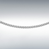 9ct White Gold Diamond Cut Curb Chain Link 18" Necklace Thumbnail