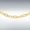 9ct Yellow Gold Celtic Link Chain 18" Necklace Thumbnail