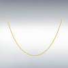 9ct Yellow Gold Diamond Cut Rope Chain Link 18" Necklace Thumbnail