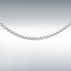 9ct White Gold Box Belcher Chain Link 18" Necklace Thumbnail