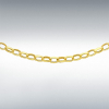 9ct Yellow Gold Hollow Belcher Chain Link 20" Necklace Thumbnail