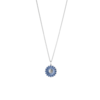 Georg Jensen DAISY Sterling Silver Sterling Silver & Blue Enamel Pendant Necklace 20001545 Thumbnail