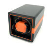 LEANSCHI Matt Black & Orange Wood Single Winder Watch Winding Box WS01-IVO2 Thumbnail