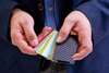 LEANSCHI Tech Wallet Black & Blue Carbon Fibre RFID Safe Credit Card Holder Thumbnail