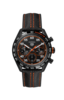 TAG Heuer Carrera X Porsche Orange Racing Calibre HEUER 02 Automatic Black DLC Stainless Steel Special Edition Mens Chronograph Watch Thumbnail