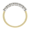 18ct Gold Bar Set Diamond 0.83ct Seven Stone Half Eternity Ring Thumbnail