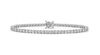 18ct White Gold 2.55ct Diamond Claw Set Line Tennis Bracelet Thumbnail