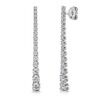 18ct White Gold Claw Set Graduated 1.54ct Diamond Tassel Drop Earrings Thumbnail