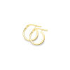 9ct Gold Plain Polished Hoop Earrings Thumbnail