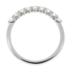 Platinum Claw Set Diamond 0.49ct Nine Stone Half Eternity Ring Thumbnail
