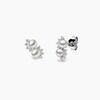 YOKO London Sleek 18ct White Gold, Pearl & Diamond Set Stud Earrings Thumbnail