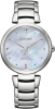 Citizen Eco-Drive Mother of Pearl Dial Stainless Steel Womens Watch EM0850-80D Thumbnail