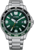 Citizen Eco-Drive Sport Green Dial Stainless Steel Mens Watch AW1526-89X Thumbnail