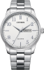 Citizen Eco-Drive White Dial Day-Date Stainless Steel Mens Watch BM8550-81A Thumbnail