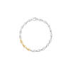 Georg Jensen REFLECT Sterling Silver & Gold Slim Bracelet (Large) 20001182000L Thumbnail