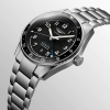 Longines Spirit Zulu Time Black Dial Stainless Steel Mens GMT Watch 42mm L38124536 Thumbnail