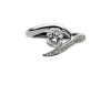 Shaun Leane Platinum Entwined Inward Diamond Set Engagement Ring EN024.PLWHRZM Thumbnail