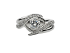Shaun Leane Platinum Entwined Inward Diamond Set Wedding Ring EN025.PLWHRZM Thumbnail