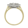 18ct Gold Baguette & Brilliant Cut Diamond Set Cluster Ring Thumbnail