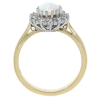 18ct Gold Opal & Diamond Set Cluster Ring Thumbnail