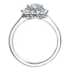 18ct White Gold Multi-Cut Maple Leaf Diamond Set 0.92ct Fancy Cluster Dress Ring Thumbnail